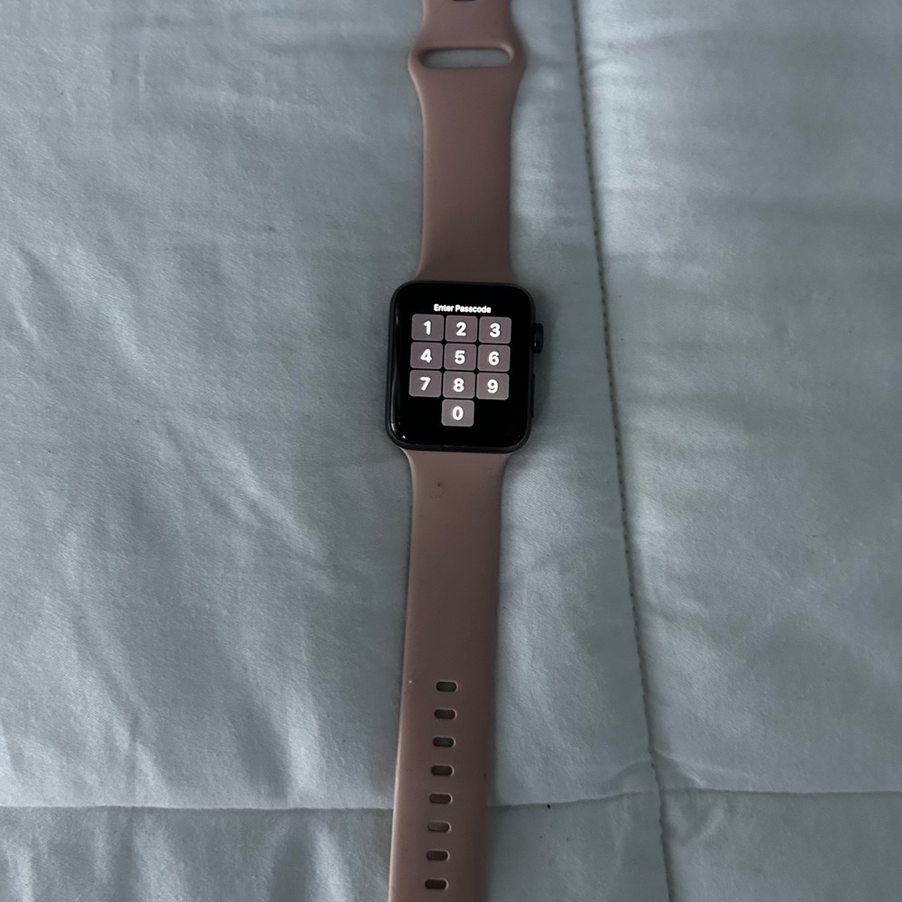 Apple Watch Series 3 with pink band-Comes with charger